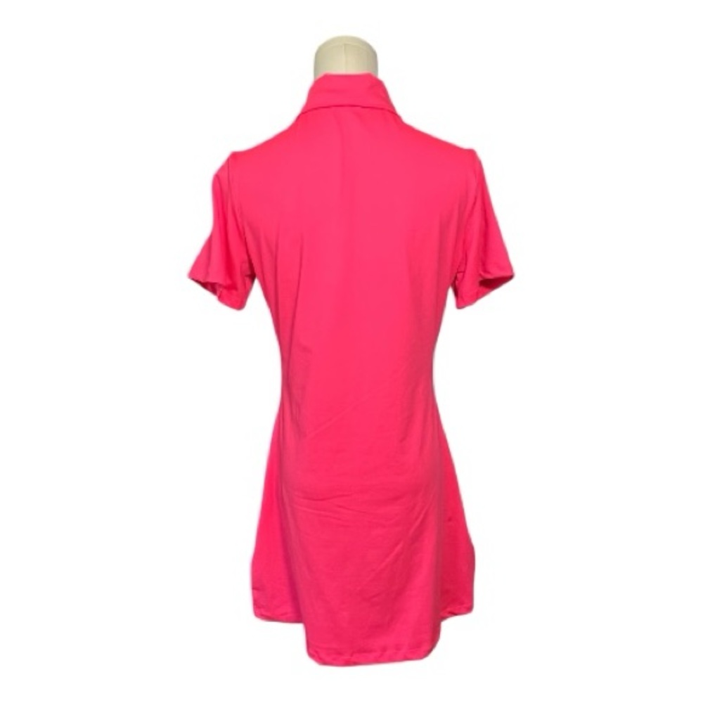 🆕 NWOT FKEEP women’s hot pink short sleeve athletic dress w/ shorts | size M - Picture 5 of 10